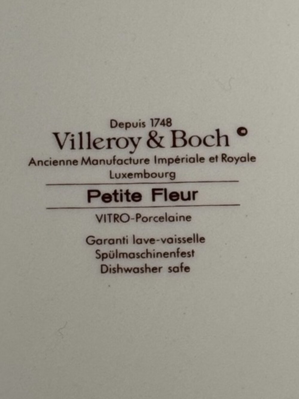 Villeroy & Boch 'Petite Fleur' Cake Plate/Serving Platter, Porcelain, Vintage - Picture 7 of 7